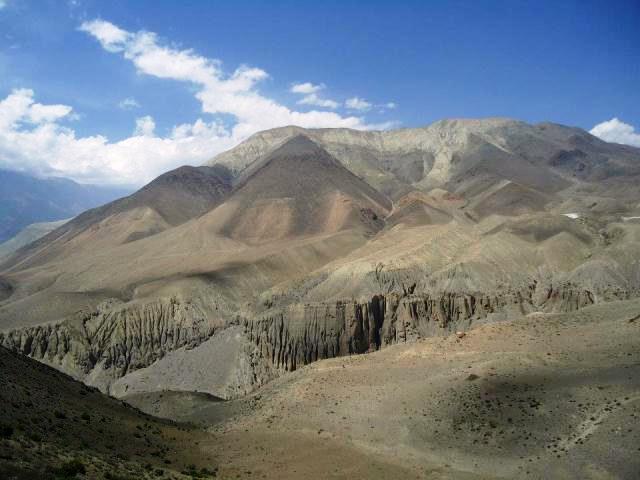 High mountain desert, Mustang Nepal, Royal Enfield road trip