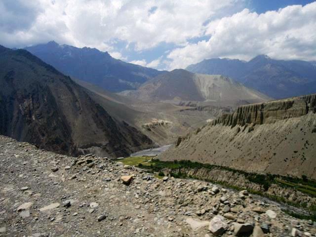 Upper Mustang Valley, motorbike journey through Nepal Himalayas