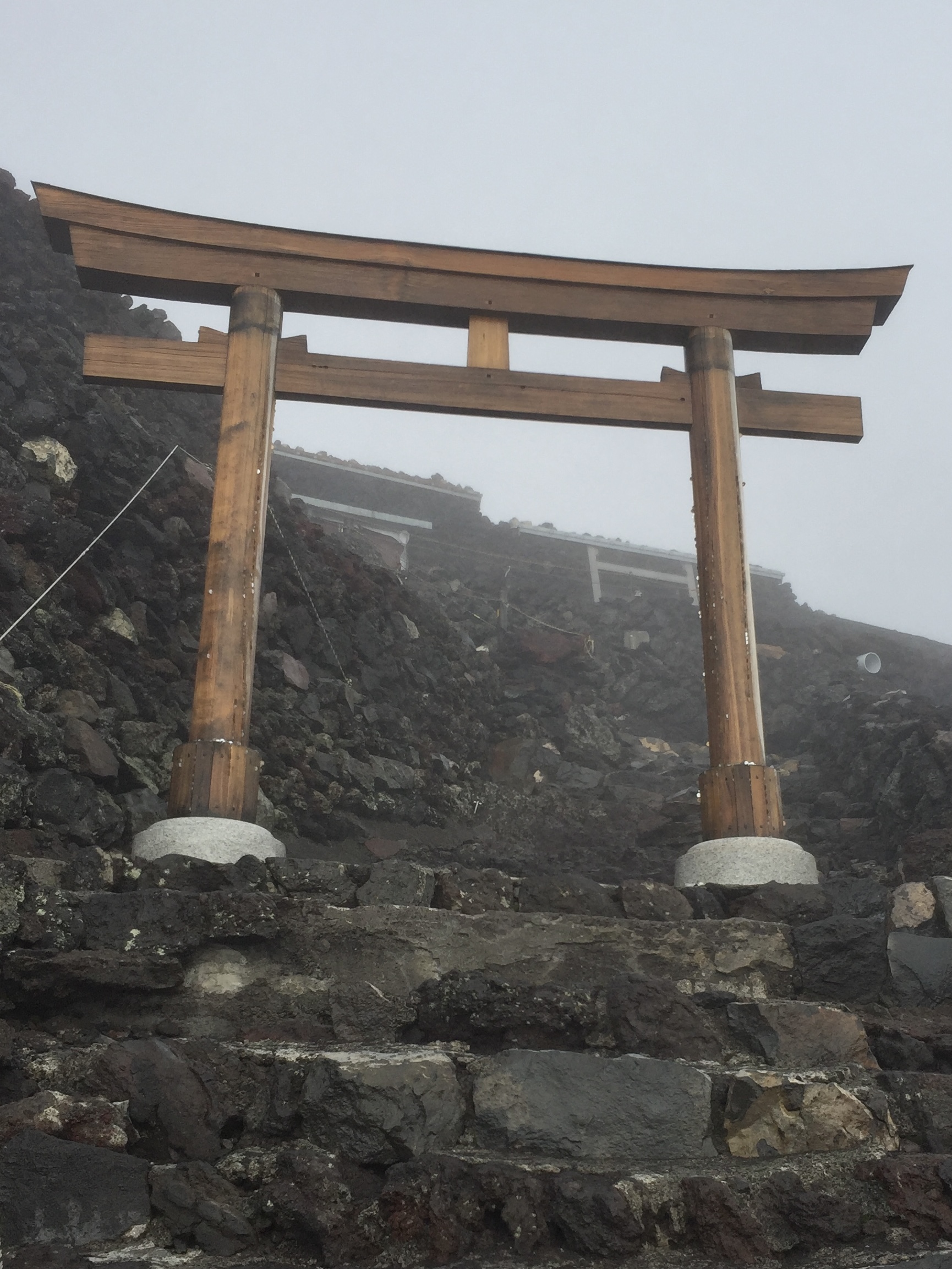 Torii gate on Mount Fuji