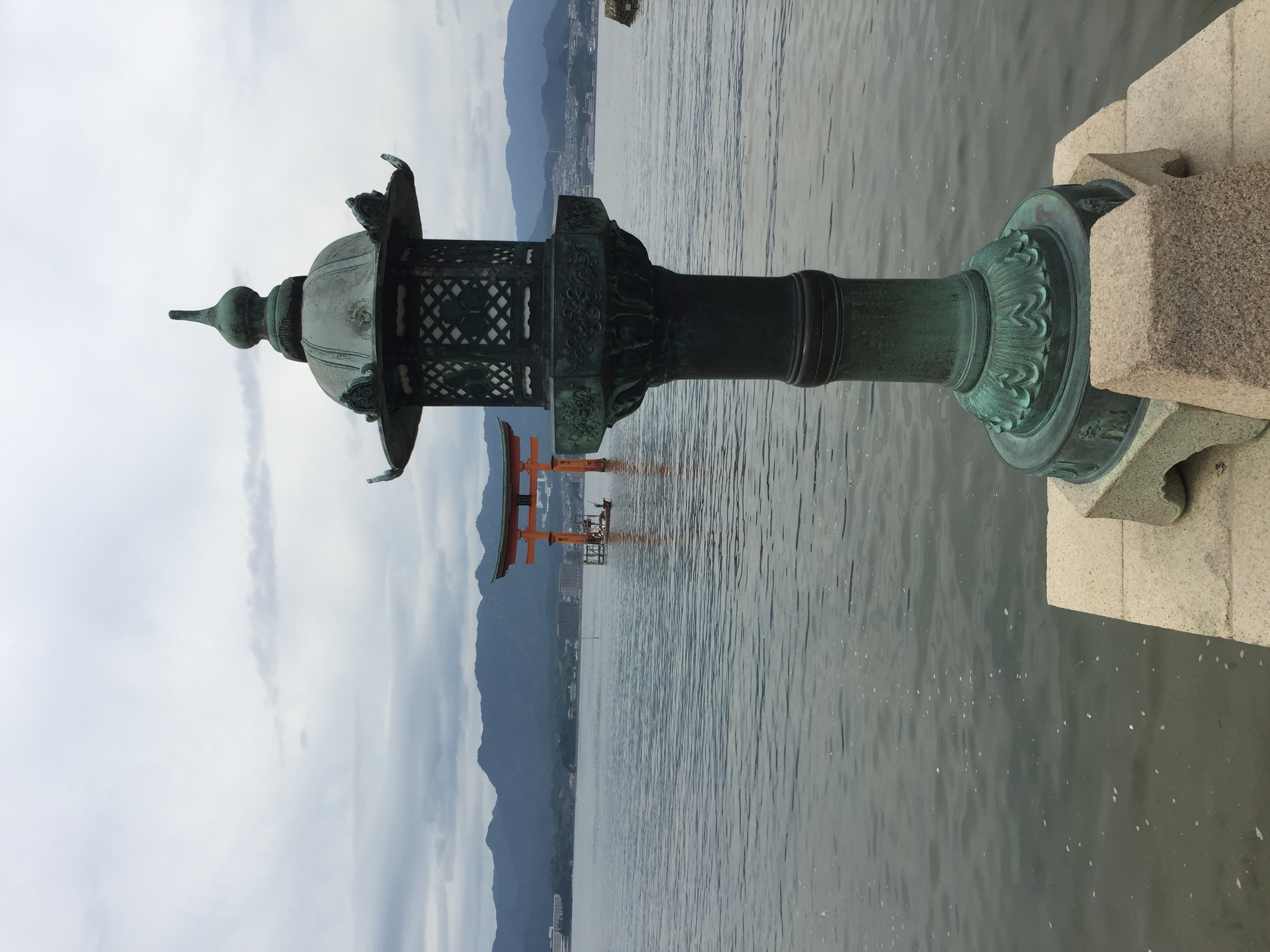 View of the torii gate at Itsukushima Shrine, Miyajima