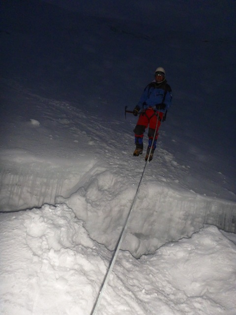 Climbing Cotopaxi via snow and ice