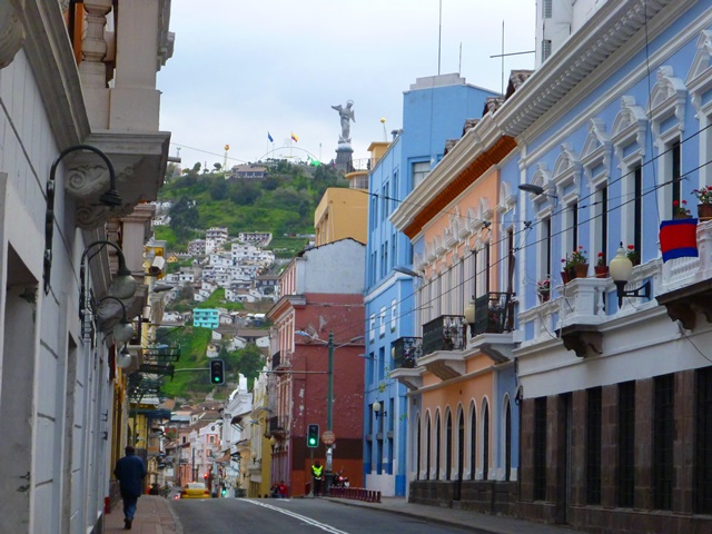 Walking through Quito’s colonial streets