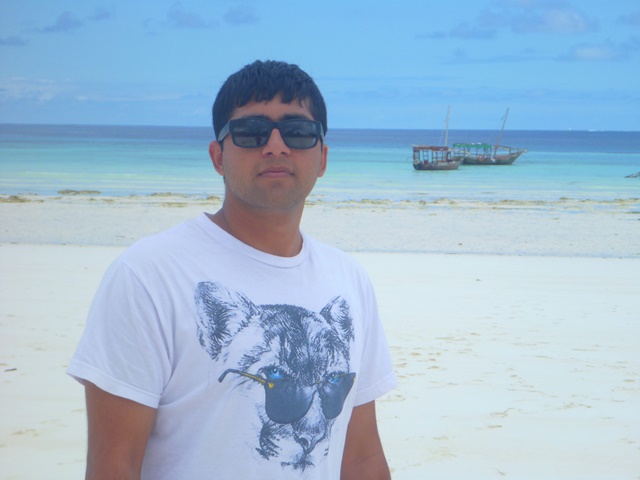 Remote white sand island near Zanzibar